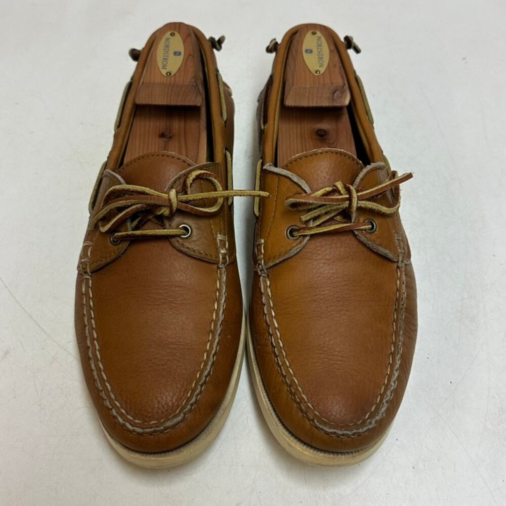 VGUC Rancourt & Co x Polo Ralph Lauren Boat Shoe Natural Made in Maine USA 11 D